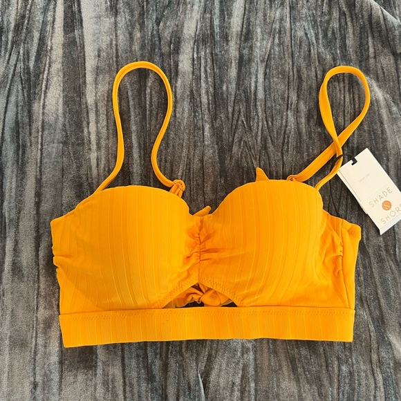 Shade & Shore Women's Orange Swim Top 32B - Picture 1 of 1